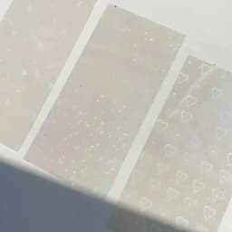 5 Sheets Shiny Laser Film Card Sticker Creative DIY Journal Scrapbooking Decoration Kawaii Stationery Collage Phone Stickers