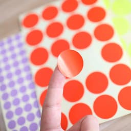 25mm Multicolor Code Labels Round Dot Stickers for Crafts Making Notes Marks Playing Games Circle Removable Label Sticker