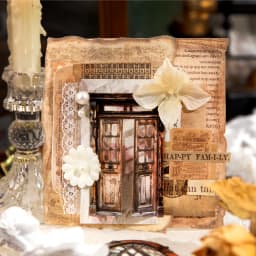 Vintage Door Frame Sticker Pack 10 Sheets/Bag Scrapbook Stationery DIY Journal Phone Case Notebook Decoration