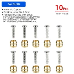 Bicycle Brake Copper Olive Head Connecting Insert/Oil Needle Kit for Shimano BH59 BH90 Sram Magura Tektro Hydraulic Disc Brake