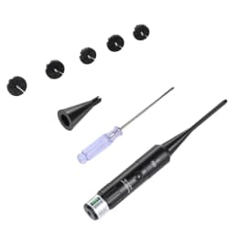 WestHunter Laser Bore Sight Kit with 32 Adapters 0.17 to 12GA Red or Green Bright Bore Sighter Laser with Button Switch