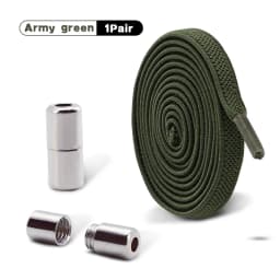 Elastic Laces Sneakers No Tie Shoe Laces Capsule Lock Shoelaces Without Ties Kids Adult 0.6cm Flat Shoelace for Shoes