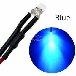 10Pcs 3mm 5mm Round LED 12V 20cm Pre Wired White Blue Yellow Diode Lamps DIY Billboard Decoration Lights Emitting Diodes Bulbs