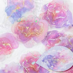 Watercolor spatter Sticker Pack Journaling School Accessories DIY Decorative Scrapbook Color Label Sticker Aesthetic Stationery
