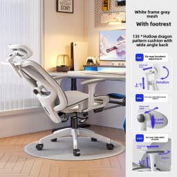 UVR Gaming Computer Chair Home Office Chair Ergonomic Design Reclining Armchair Furniture Lift Adjustable Athletic Chair