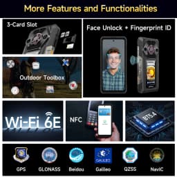 Ulefone Armor 30 Pro 5G Rugged Phone Android 14 Smartphone 6.95" 120Hz 32GB+512GB 12800mAh Night Camera 64MP NFC