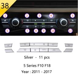 Car Styling Console Multimedia AC CD Panel Decoration Frame Cover Trim Strip Sticker For BMW 5 Series F10 F11 F18 Accessories