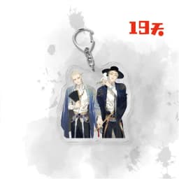 Anime 19 Days Keychain Old Xian BL Mo Guanshan He Tian Jian Yi Manga Youth Figure Pendent Key Chain Cosplay Pendant Jewelry Gift