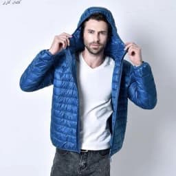 Men's Short Hooded Ultra-Thin Cotton Jacket Lightweight Fashionable Versatile Winter Outerwear Slim Fit Style Regular Length