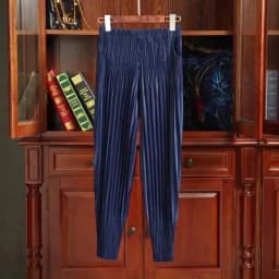 Miyake Pleated Radish Pants Women's Loose Thin Harem Pants Pleated Calf Solid Color Versatile Simple Oversized with Elasticity