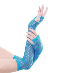 1pair Womens Long Fishnet Net Gloves Fingerless Mesh Gloves Punk Rock Fancy Night Club Party Arm Warmer Gloves Sexy Gloves