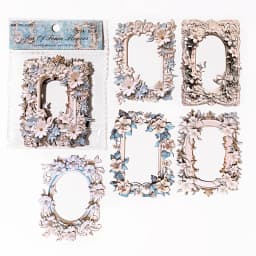 JIANQI 10pcs/pack Cutout Flowers Frame Collage Card Decor Junk Journal DIY Scrapbooking Aesthetic Stationery Craft Paper