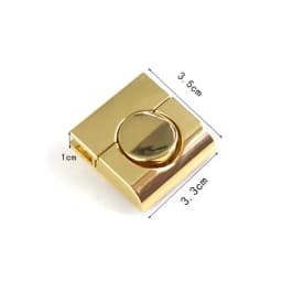 1Pc Gold Metal Clasp Turn Lock Twist Locks Bag Decoration Buckles Handbag Purse Closure Clasps DIY Hardware Replace Accessories