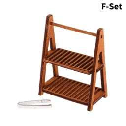 1Set 1:12 Dollhouse Miniature Wooden Bread Rack Cake Shelf Storage Box/Basket With Baking Clip DollHouse Scene Decor Accessories