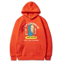 I Am Cornholio Hoodie Beavis and Butt Head Sweatshirt I Need T P for My Bunghole Hoodies Beavis Scary Art Gift Men Clothes Tops