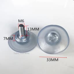 PVC Round Glass Table Top Soft Anti Slip Pads Non Adhesive Bumpers Pad Plastic Suction Pad For Table Glass Top