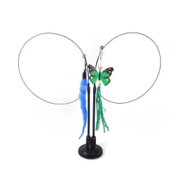Funny Cat Toys Double Headed Suction Cup Cat Teaser Stick Removable Handheld Cat Interactive Toy Mouse Feather Bell Pet Supplies