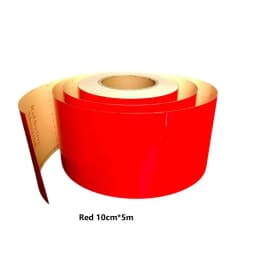 5cm/10cm/15cm/20cm*5m Red Reflective Tapes Glass Bead Plain Reflectors Waterproof Adhesive Stickers For Cars Truck Warning Signs