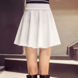 plus Size Summer Short Skirt for Square Dance And Sailor Dance High Waist A-Line Pleated Skirt Style Color Polyes...