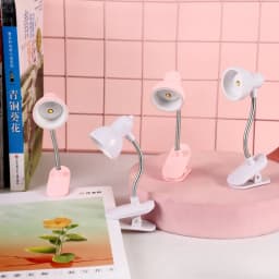 Mini LED Clip Desk Lamp Eye Protection Study Read Book Night Lamp Cute Creative Student Dormitory Warm Lighs Battery Table Light