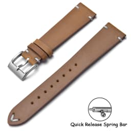 Quick Release Crazy Horse Leather Watch Band 18mm 20mm 22mm Brown Leather Watch Bracelet Men Women for Seiko Omega Huawei Belt
