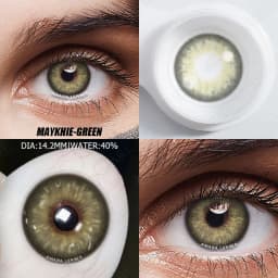 AMARA 1 Pair Colored Contact Lenses for eyes/men Natural Look Fast Delivery BLUE Eye Lenses Gray Contact Green Eye Lenses