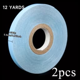12 Yards/Roll Hair System Tape For Hair Extensions No Shine Bonding Double-Sided Lace Front Wig Tape Adhesive Replace Tape
