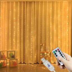 Holiday Party Decoration LED 8 Mode Christmas Light USB Curtain String Light Wedding Fairy Light Valentine's Day Girlfriend Gift