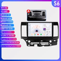4G Carplay Android Auto Multimedia for Mitsubishi Lancer 2007-2017 Autoradio car intelligent systems 2din Screen 7862 Head Unit