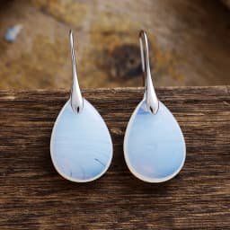 Classy Designer Hook Natural Stone Dangling Huggie Woman Waterdrop Earrings Elegant Gems Jewellery Creative Gifts