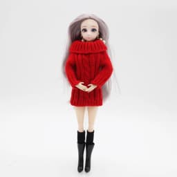 For Outfit Pullip Doll Accessories Princess Casual Suit Top Coat For 30 Cm Doll Clothes Sweater White Black Yellow 1/6