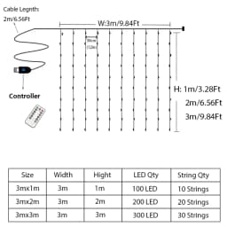 3MX1M/2M/3M Battery/USB Power LED String Fairy Lights Garland For New Year Wedding Party Christmas Home Curtain Decor Lights