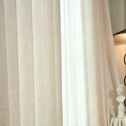 4 Colors Modern Beige Linen Like Opaque Thick Tulle Living Room Flax Sheer Curtains for Bedroom Voile Window S Folds Drapes