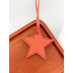 Spot hot-selling pu leather five-pointed star bag pendant simple star bag pendant keychain pendant car pendant