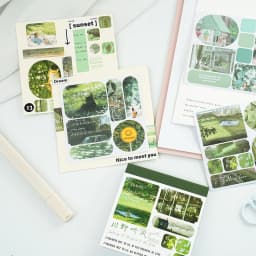 40pcs Ins Style Sticker Book - Tourism Landscape Theme Korean Stationery，Creative Scrapbooking Stickers，Junk Journal supplies