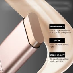 Light and Moist Hydrating Foundation, Natural-Looking, Moisturizing, Shiny, Thin and Lightweight, Double-Headed Makeup Foundation That Rotates for Easy Use, with Its Own Brush, Waterproof, Easy to Apply Makeup, and Easy for Beginners to Use.