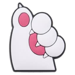 Single Sale 1pcs Shoe Charms Cute Pink Cat's Paw White Cat Slipper Accessories PVC Shoes Ornament For Boys Girls Party Present