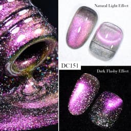 Mtssii 7ML Black Crystal Cat Magnetic Gel Sparkling Glitter Gel Nail Polish Semi Permanent UV Gel Nail Art No Need Base Color