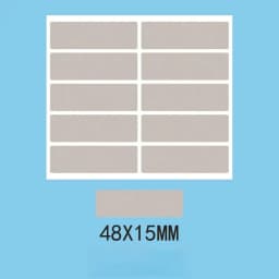 100pcs/ Pack Rectangle Scratch Off Stickers Labels, 1.9 X 0.6 Inch