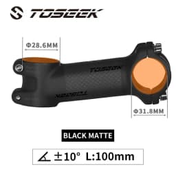 Toseek Stem MTB Carbon + Aluminum Mtb Handlebar Stem Bike Power 31 8mm Bicycle Handlebar Table 10 17 25 35 Degree Stem Bike Part
