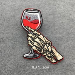 Feeling Good Embroidery Patch for Clothing Punk Iron on Patches Appliques DIY Sewing Clothes Jacket Jeans Home Decoration