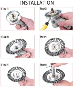 6/8/10 Inc Steel Grasss Trimmer Head Brushcutter Wire Debroussailleuse Weed Brush Blade for Garden Lawnmover Power Tool