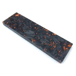 1piece CF Copper Foil Powder Compression Patch Plate for DIY Knife Handle Material Carbon Fiber Black Marble with Resin