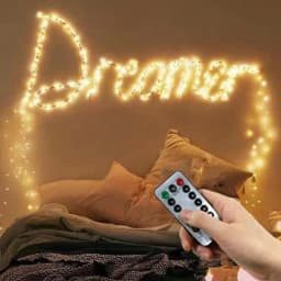 Remote 8 Modes Festoon LED Fairy Silver Copper Wire String Light Battery Box Garland Light Wedding Party Christmas Decoration
