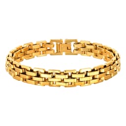 Vnox Thick Masculine Wtach Band Link Bracelets for Men, 11mm Stainless Steel Handmade Link Wristband, Gentle Punk Gift for Him