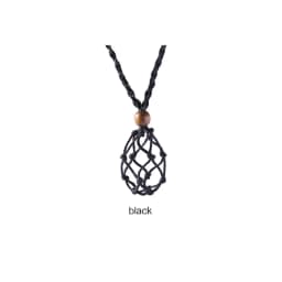 Lucky Stone Storage Rope Bag DIY Necklace Cord Empty Meditation Stone Holder Net Rope Ornament Cord Jewelry Making Accessories