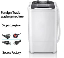 Cheap Mini Washing Machine 7.5kg Single Barrel Baby Clothes with Rotary Dryer Basket