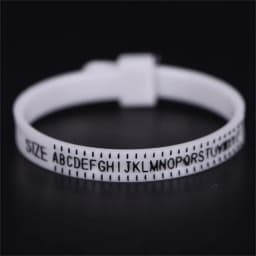 Black Plastic Ring Sizer Measure Sizes 1-17 Finger Gauge Genuine Tester Wedding Ring Band With Magnifier Jewellery Measure Tool
