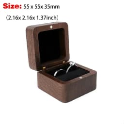 Blank Wood Luxury Jewelry Box Wedding Ring Box Earring Rings Jewelry Organizer Bracelet Package Case Jewelry Anniversary Gift