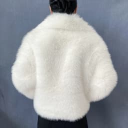 Women's Plus Size Winter Fur Coat Fox Large Lapel Loose Short Top Elegant Warmth for Cold Weather